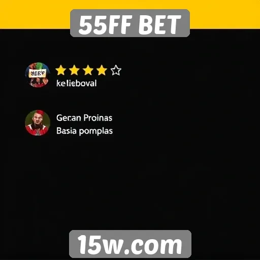 Opiniões de usuários sobre 55FF BET